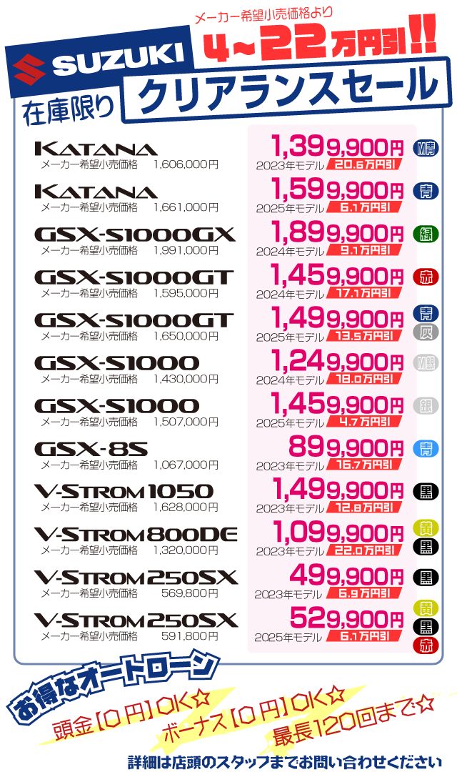 ファーストオート | 関西に6店舗のオートバイ販売店 新車・中古車・逆